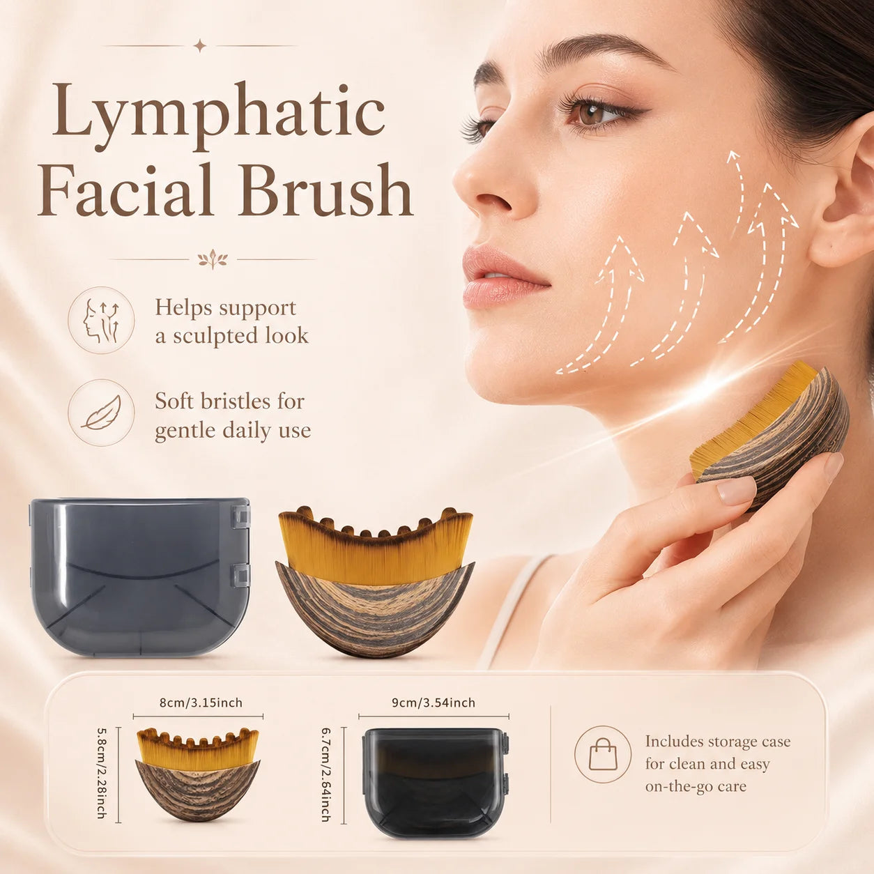 Viter® Lymphatic Contour Face Brush (2 pcs)