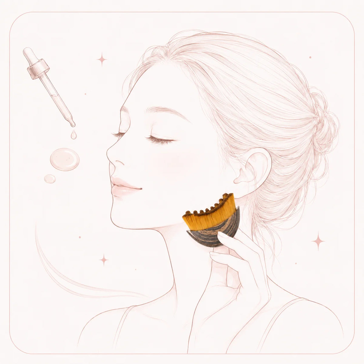 Start with clean, dry skin.