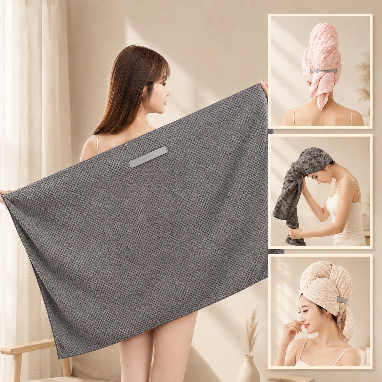 Coral Fleece Bath Towel